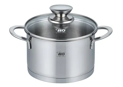 Produktbild von ELO Galant Topfset Edelstahl Volumenskala Induktion silberfarben 5-teilig