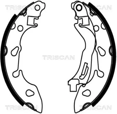 Produktbild von TRISCAN Bremsbackensatz Hinten 8100 10038