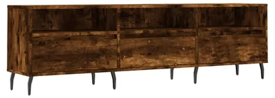 Imagen del producto de Mueble de televisión vidaXL, color roble ahumado, 150 x 30 x 44,5 cm, material de madera