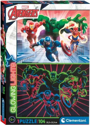 Obrázek produktu pro Clementoni svítí ve tmě puzzle Avengers, 104.