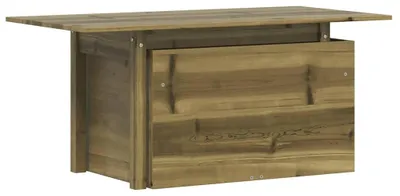 Image de Table de jardin en bois réglable, dimensions 100 x 50 cm
