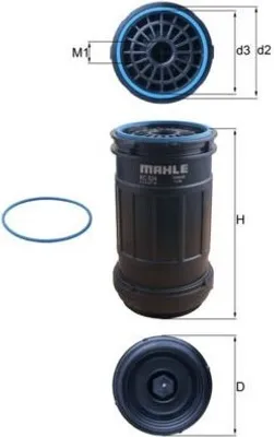 Obrázek produktu pro MAHLE ORIGINAL KC 624D spin-on palivový filtr