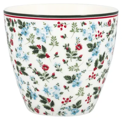 Produktbild von Greengate Carty Latte Cup white 0,35l