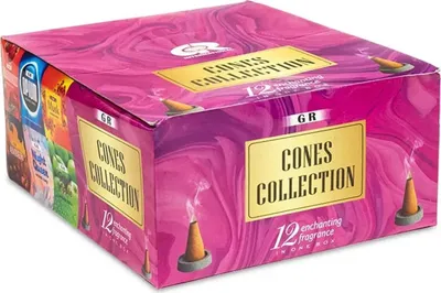 Immagine prodotto di Coni Di Incenso 12 Fragranze In Espositore --set Da 2 Pezzi - 20 G