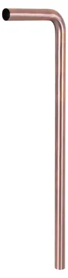 Produktbild von Differnz Bodenrohr - Edelstahl-Abflussrohr für Siphon - Geeignet für alle Siphons aus dem Sortiment - Einfach zu montieren - Abmessung 75 x 22 cm - Durchmesser 32 mm - Farbe Rotkupfer