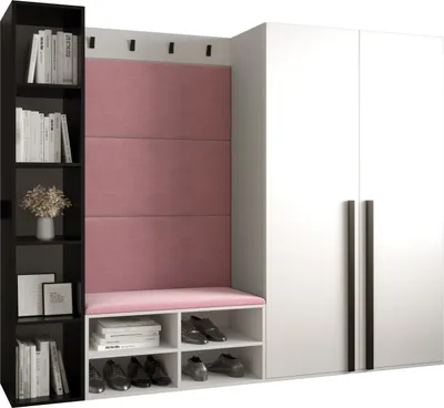 Produktbild von Garderobe MIRO Set 4 mit gepolsterten Paneelen Industrial Design