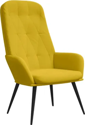Obrázok produktu pre vidaXL Relaxačné kreslo Mustard Yellow Velvet