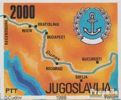 Produktbild von Briefmarken Jugoslawien 1988 Mi 2291 (kompl.Ausg.) postfrisch Donaukonferenz