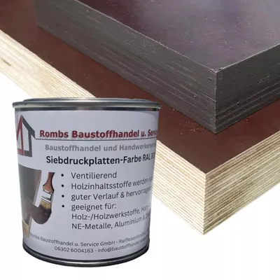 Produktbild von Siebdruckplatten Farbe Versiegelung Imprägnierfarbe Isolierfarbe 375ml RAL 8019