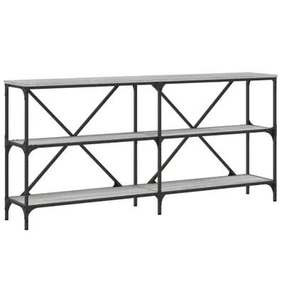 Produktbild von Konsolentisch Grau Sonoma 160x30x75 cm Holzwerkstoff und Eisen