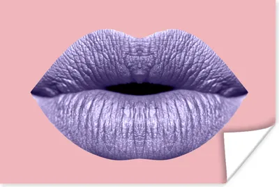 Produktbild von MuchoWow® Poster Lippen - Pastell - Rosa 60x40 cm - Schlafzimmerdekoration