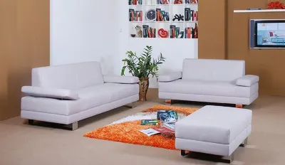Produktbild von Sofagarnitur 3+1+1 Sitzer Set Leder Sofa Polster
