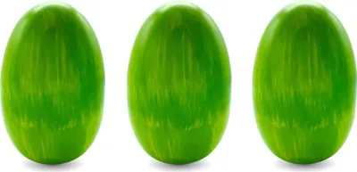 Produktbild von Metall Osterei grün 6,5 x 10cm 3 Stück Deko-Eier Ostern Osterdeko Easteregg