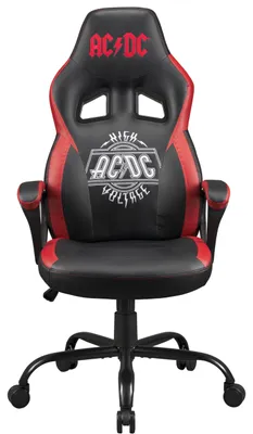 Gaming-Stuhl mit Schaukelfunktion, schwarz, ergonomisch