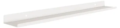 Image de Étagère murale en métal blanc, 70 cm – Petite étagère murale, 70 x 10 cm – Étagère murale pour cadres, photos et décorations murales modernes – Fixation invisible