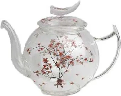 Produktbild von Glaskanne Teekanne aus Glas CHERRY BLOSSOM für 1,2L transparent rosa TeaLogic