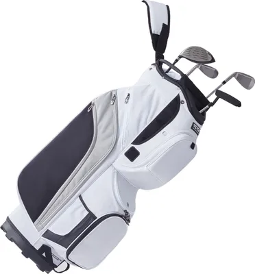 Obrázek produktu pro VEVOR golfový bag na vozík se 14-cestným horním děličem, 91,4 cm (36 palců), 13 kapes, prémiový nylonový bag na vozík, odolné golfové bagy s držadly, protiprachovým krytem a odnímatelnými popruhy pro muže a ženy, bílý barevný blokový design