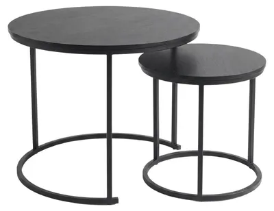 Produktbild von Set aus 2 runden Couchtischen, Ø 60 cm x 50 cm