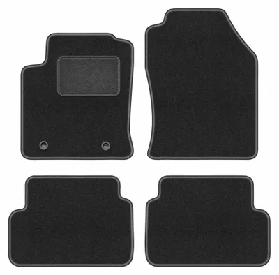Image de Tapis de sol en moquette pour Ford Focus MK1 (przed liftem) 1998-2001 (à hayon/berline/break) – jeu 4 pièces, gris graphite, sur mesure – Wielganizator LUX
