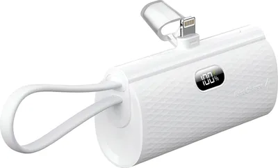 Produktbild von Forcell F-ENERGY Power Plug F5K3, 5000 mAh, Power Delivery, Quick Charge 3.0, 20 W, Weiß