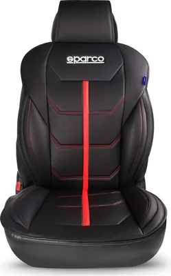Immagine prodotto di SPARCO cuscino del sedile cuscinetto del sedile protezione del sedile universale nero rosso protezione del sedile dell'auto
