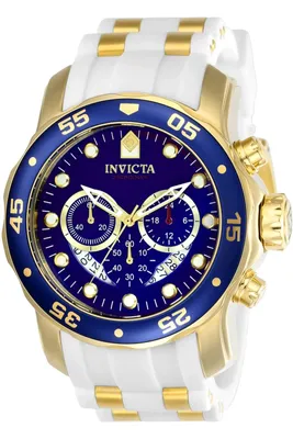 Zdjęcie produktu dla Invicta Pro Diver - SCUBA 20288 Zegarek Męski - Mechanizm Kwarcowy - Stal Nierdzewna z Niebieską Tarcza - 48 mm