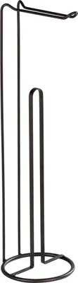 Produktbild von WENKO Stand Toiletten Papier Halter 2 in 1 LUGANO Ersatz Klo Rollen Bad Gäste WC