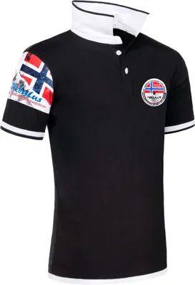 Produktbild von Nebulus Poloshirt PARAS Herren, Shirt, Sweatshirt, Polo, P4007 - Herren, schwarz-weiß, M