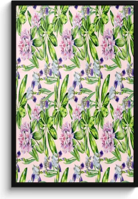Produktbild von MuchoWow® MuchoWow® Gerahmtes Poster Blumen - Hortensie - Farben 60x90 cm - Poster mit zchwarzem Bilderrahmen - Kunst
