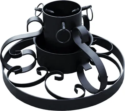 Produktbild von Baumständer Baumständer Tannenbaumständer Ornamente Ø 34cm Schwarz