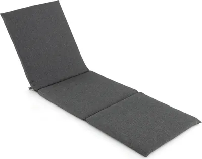 Zdjęcie produktu dla KOMFOTTEU poduszki na leżaki ogrodowe, poduszki na krzesła ogrodowe 182 cm x 59 cm z paskami na rzepy, poduszki na siedziska rozkładane (ciemnoszare)