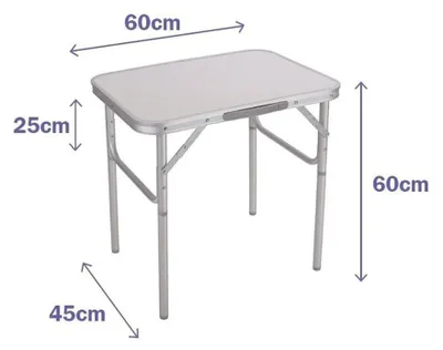 Produktbild von Table Klapptisch Marbueno Weiß 60 x 60 x 45 cm