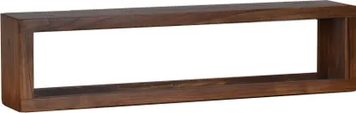 Produktbild von MiaMöbel Wandregal Tamesi 80x20x15 cm Modern Massivholz Teak Dunkelbraun