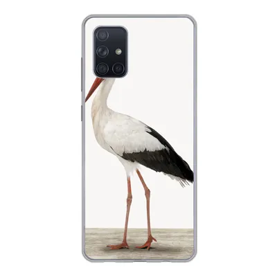 Produktbild von MuchoWow® Handyhülle Schutzhülle Hülle für Samsung Galaxy A51 5G Storch - Vogel - Tiere - Jungen - Kinder - Mädchen Silikon Softcase Handy Hülle - Abbildung