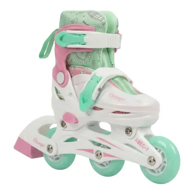 Immagine prodotto di Pattini in linea Champz per bambini - pattini in linea per principianti - bianco - misura 26-29 EU