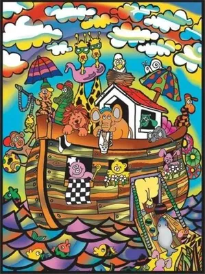 Produktbild von Malvorlage "Welwetowa 47x35 Arka Noego" – Colorvelvet