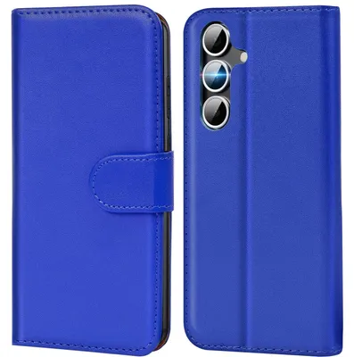 Produktbild von Conie Klapp Tasche für Samsung Galaxy S25 FE Kartenfach Rundumschutz Hülle in Blau