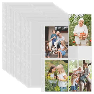 Fotoalbum A4, 50 Hüllen, 400 Fächer, doppelseitig, transparent