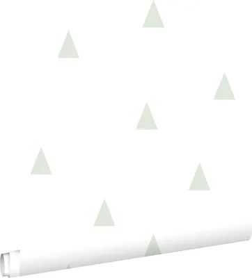 Obrázek produktu pro ESTAhome tapety grafické malé trojúhelníky mátově zelené a bílé 53 cm x 10,05 m