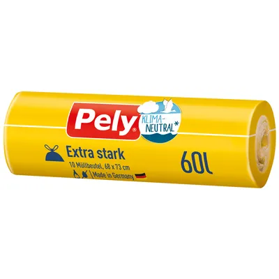 Immagine prodotto di Pely 54030031 Pely Müllbeutel Extra stark 60,0 l transparent, 10 St.
