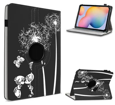 Produktbild von Tablet Hülle für Samsung Galaxy Tab S6 Lite Tasche Schutz Case Cover 360 DrehbarFarbe 360 Uni:Motiv 12