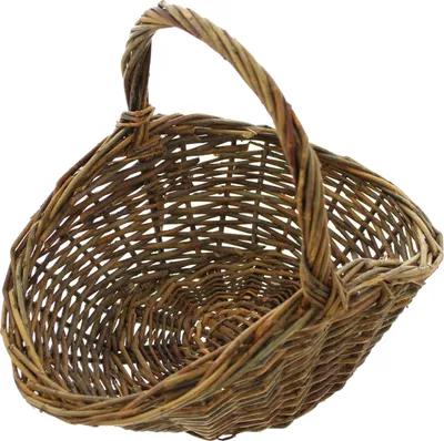 Immagine prodotto di Cestino in vimini naturale, 31x21 cm, cestino per frutta, cestino per funghi