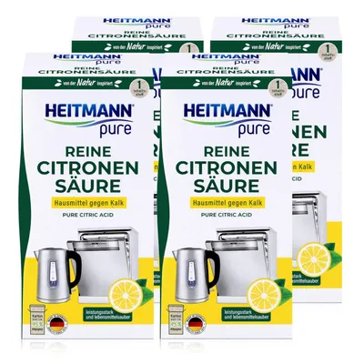 Produktbild von Heitmann pure Reine Citronen Säure 350g - Universell gegen Kalk (4er Pack)