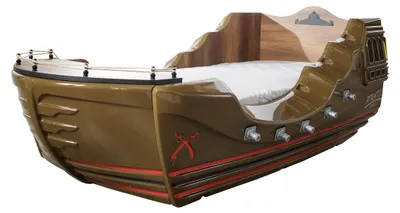 Produktbild von Boot Bett Schlafzimmer Kinderbett 100x200 Kinderzimmer Betten Schiff