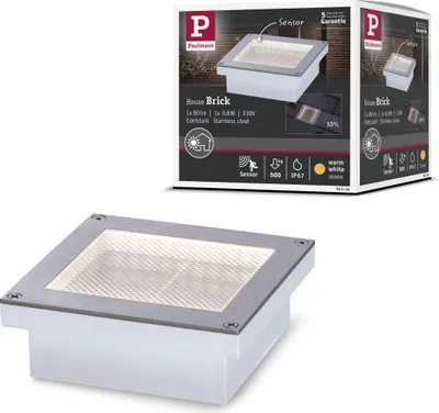 Immagine prodotto di Lampada da incasso a pavimento LED Paulmann Brick Rilevatore di movimento crepuscolare (IR)