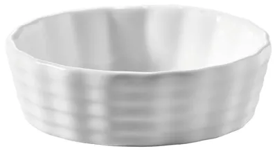 Produktbild von Weiße Keramik Auflaufform, hitzebeständig, kratz- und fleckenresistent, servierfähig