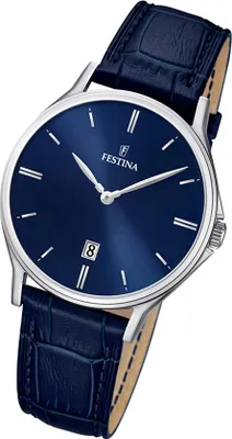 Immagine prodotto di Festina orologio da uomo classic F16745/3 orologio da polso al quarzo in pelle blu UF16745/3