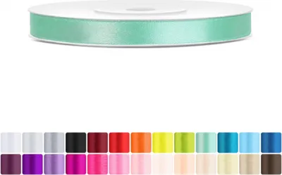 Produktbild von Satinband 6mm Mint - 25 Meter Rolle Geschenk- & Schleifenband