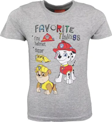 Produktbild von Paw Patrol Rubble Marshall Kinder T-Shirt – Grau / 116