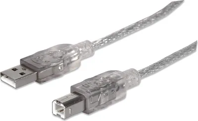 Produktbild von MANHATTAN USB Kabel A -> B St/St  3.00m silber